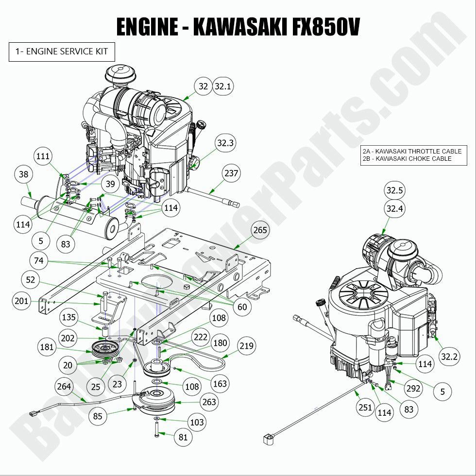 2022 Revolt - Engine - Kawasaki FX850V